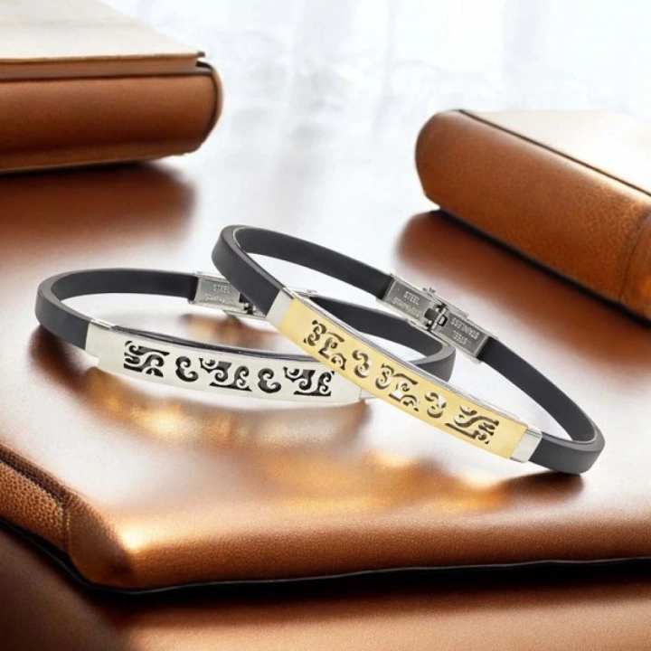 Moncuk Design Desenli Çelik Bileklik 3351SCB015