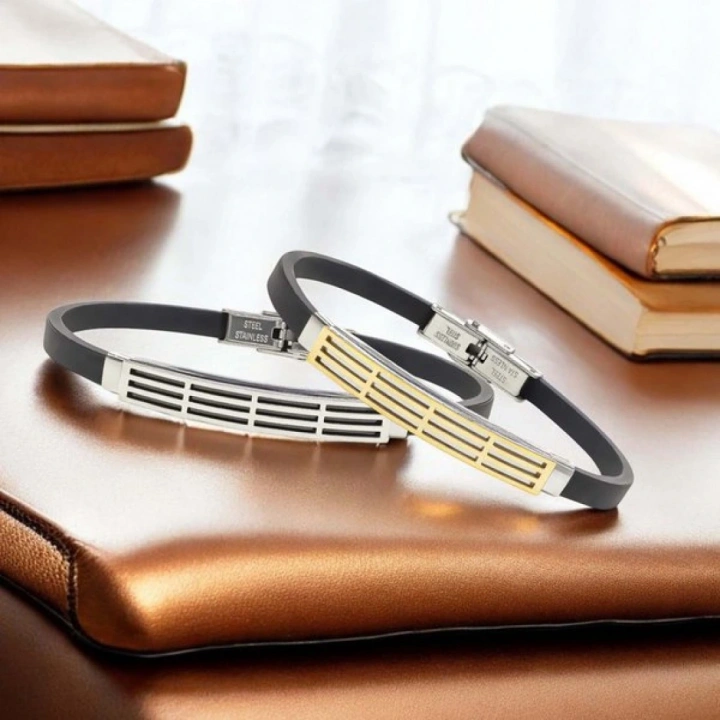 Moncuk Design Desenli Çelik Bileklik 3351SCB016