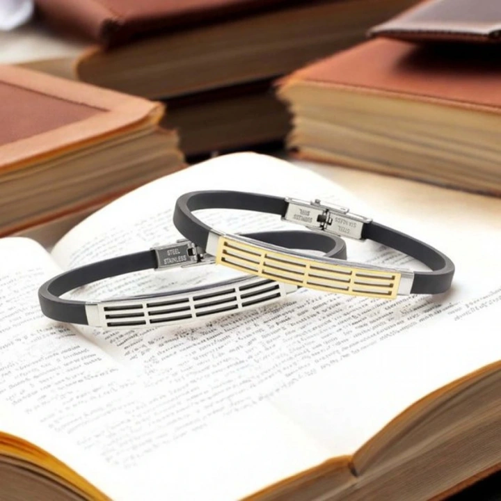 Moncuk Design Desenli Çelik Bileklik 3351SCB016