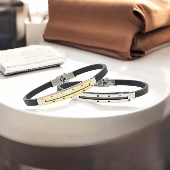 Moncuk Design Desenli Çelik Bileklik 3351SCB019