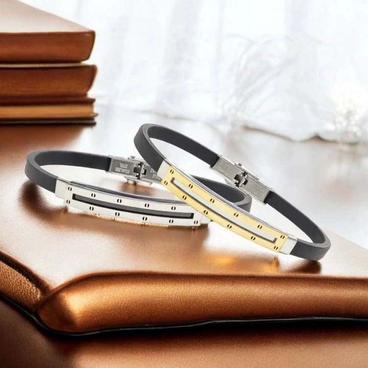 Moncuk Design Desenli Çelik Bileklik 3351SCB019