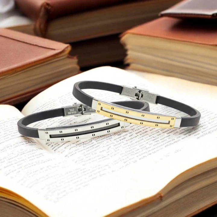 Moncuk Design Desenli Çelik Bileklik 3351SCB019