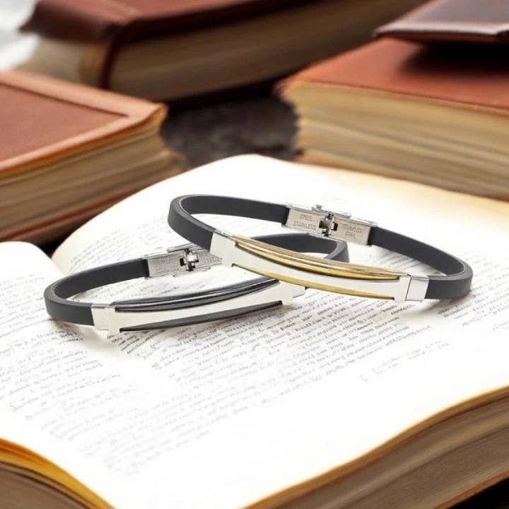 Moncuk Design Desenli Çelik Bileklik 3351SCB022