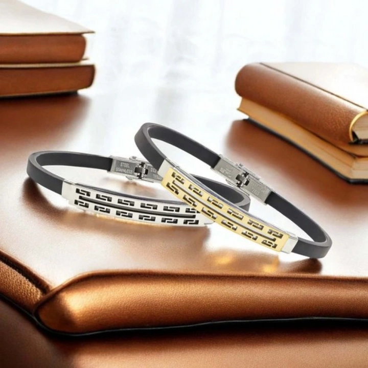 Moncuk Design Desenli Çelik Bileklik 3351SCB025