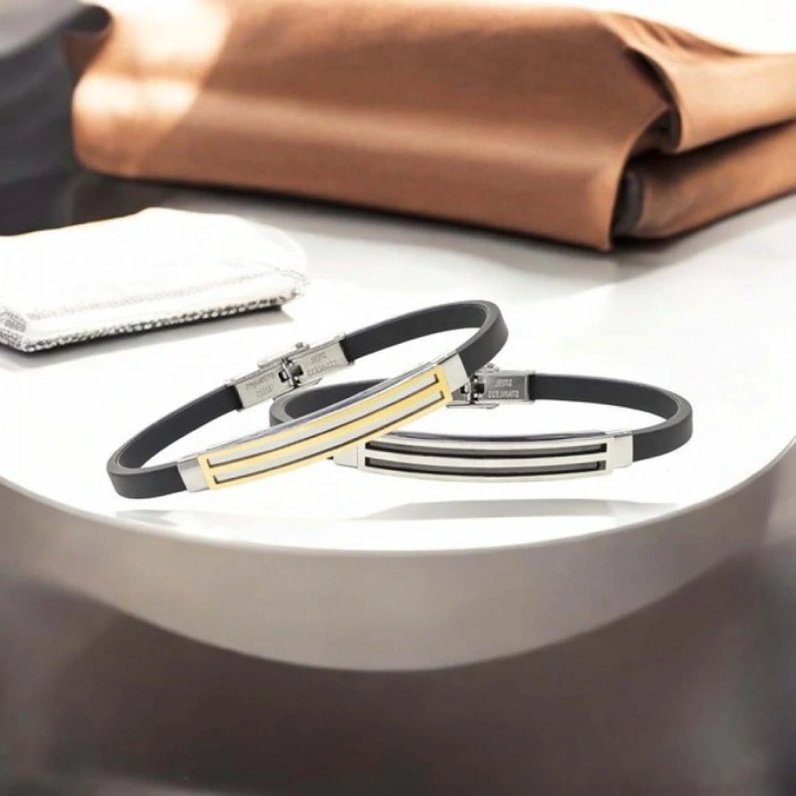 Moncuk Design Desenli Çelik Bileklik 3351SCB027