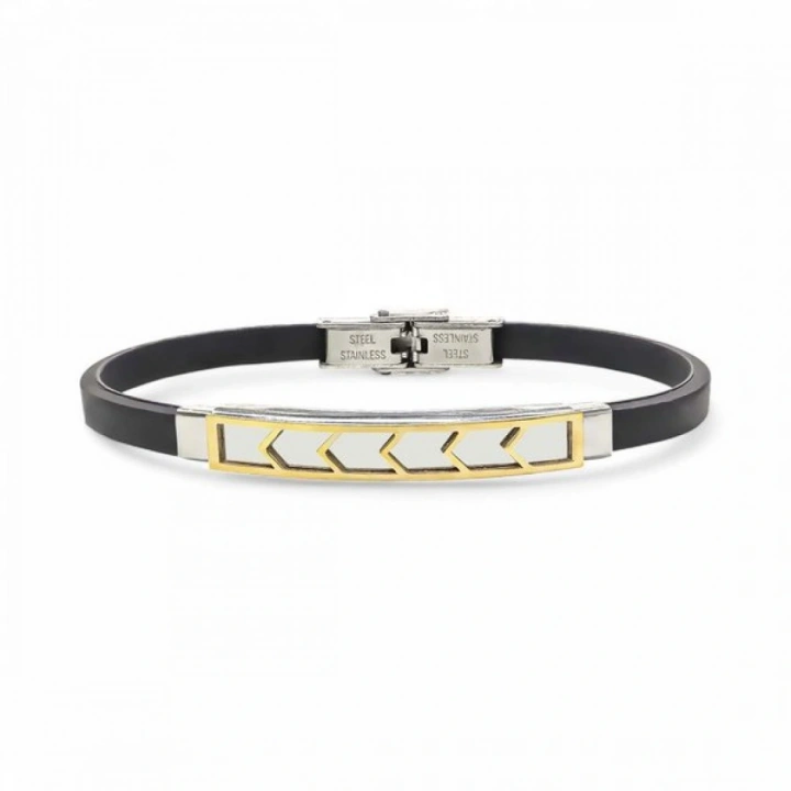 Moncuk Design Desenli Çelik Bileklik 3351SCB029