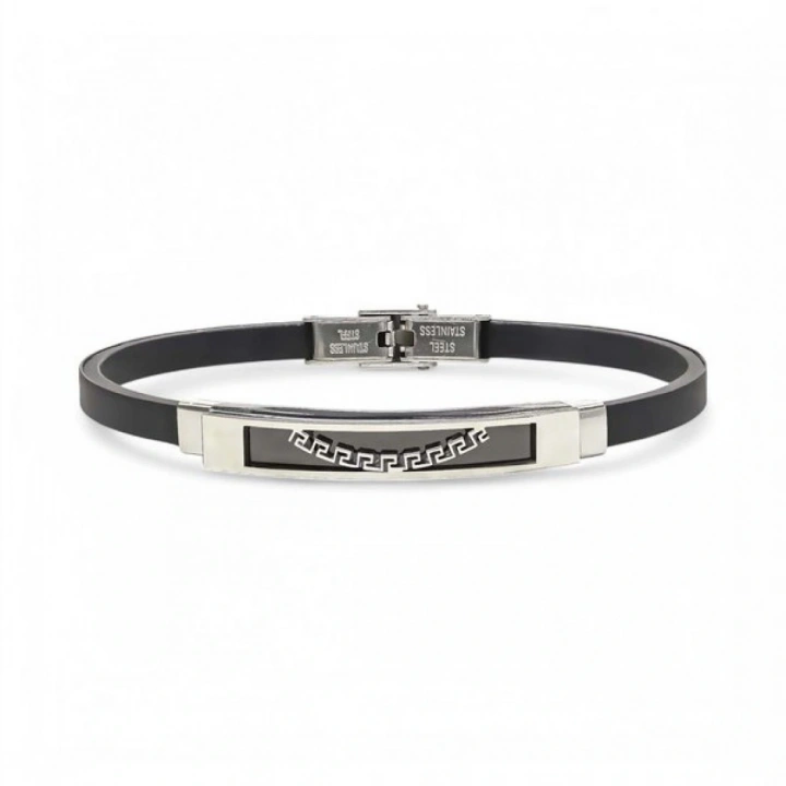 Moncuk Design Desenli Çelik Bileklik 3351SCB030