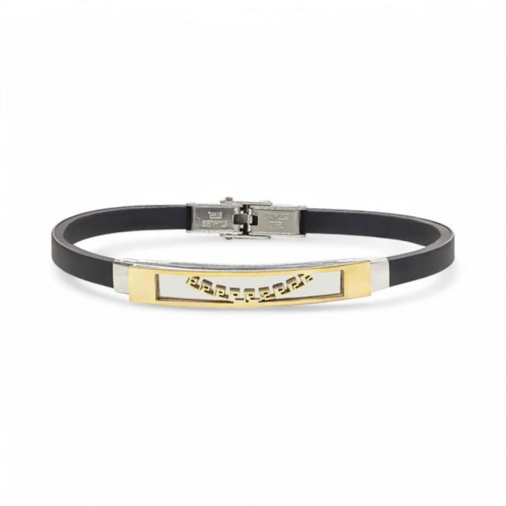 Moncuk Design Desenli Çelik Bileklik 3351SCB030