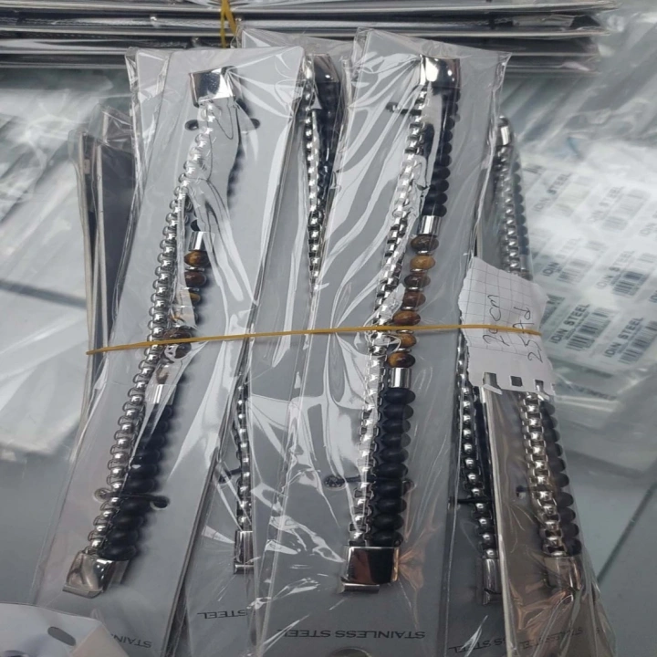 Moncuk Design Elmas Kesim Hematit Ve Çelik Zincir Bileklik 33512B21D1