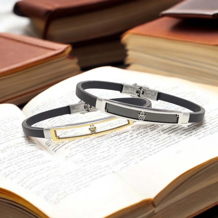 Moncuk Design Fatma Ana Eli Desenli Çelik Bileklik 3351SCB013