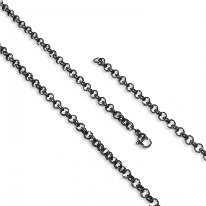 Moncuk Design Forse Çelik Kolye 1Mm X 4Mm 3351CEK040