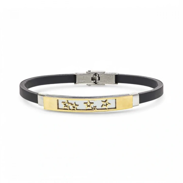 Moncuk Design Galaksi Yıldızlar Desenli Çelik Bileklik 3351SCB021