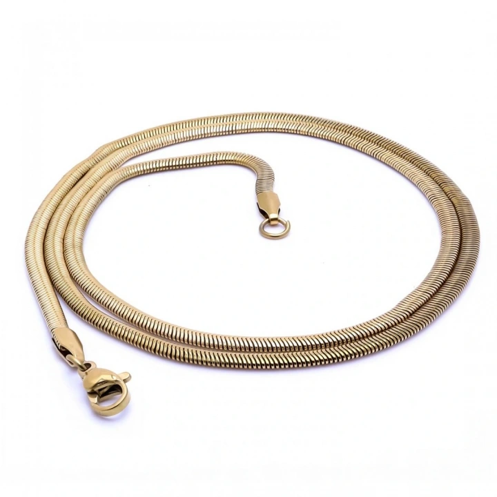 Moncuk Design İtalyan Çelik Kolye 1,5Mm X 3Mm 3351CEK051