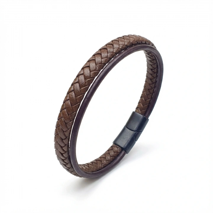 Moncuk Design Kahverengi Çoklu Deri Bileklik 33513B5D3