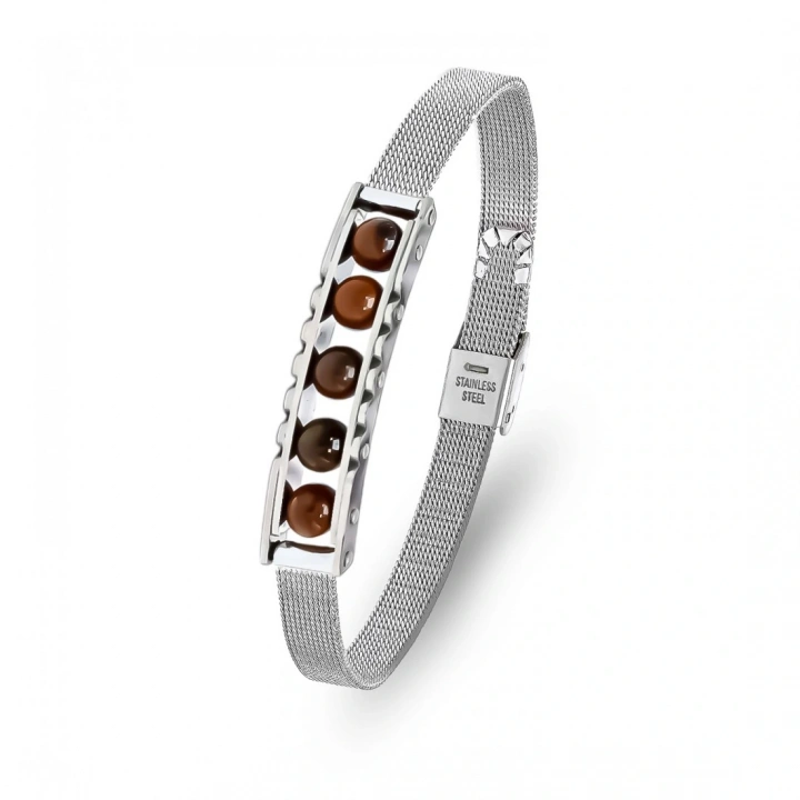 Moncuk Design Kaplan Gözü Taşı Ve Paslanmaz Çelik Bileklik 33512B23D4