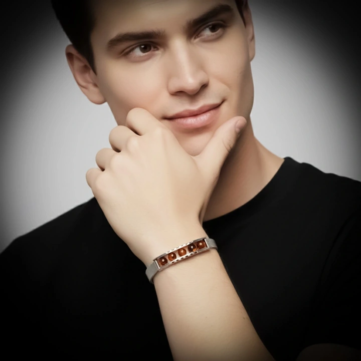 Moncuk Design Kaplan Gözü Taşı Ve Paslanmaz Çelik Bileklik 33512B23D4