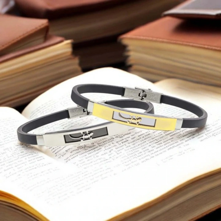 Moncuk Design Kertenkele Desenli Çelik Bileklik 3351SCB009