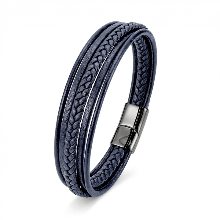 Moncuk Design Mavi Çoklu Deri Bileklik 33513B1D2