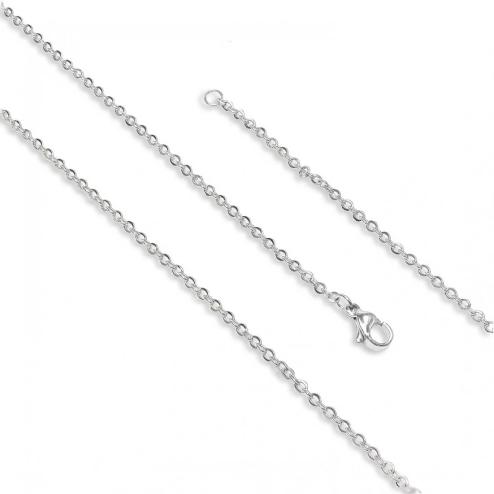 Moncuk Design Minik Boy Beyaz Çelik Kolye 0.5Mm 3351CEK003