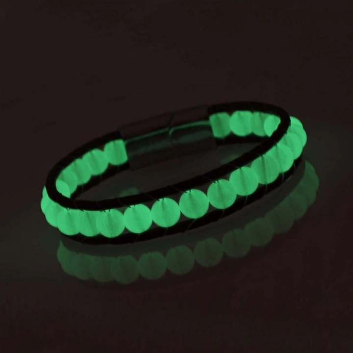 Moncuk Design Neon Fosforlu Deri Çelik Bilelklik 33512B2D8M6