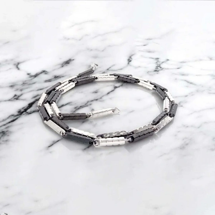 Moncuk Design Paslanmaz Erkek Çelik Kolye 335111P2D2