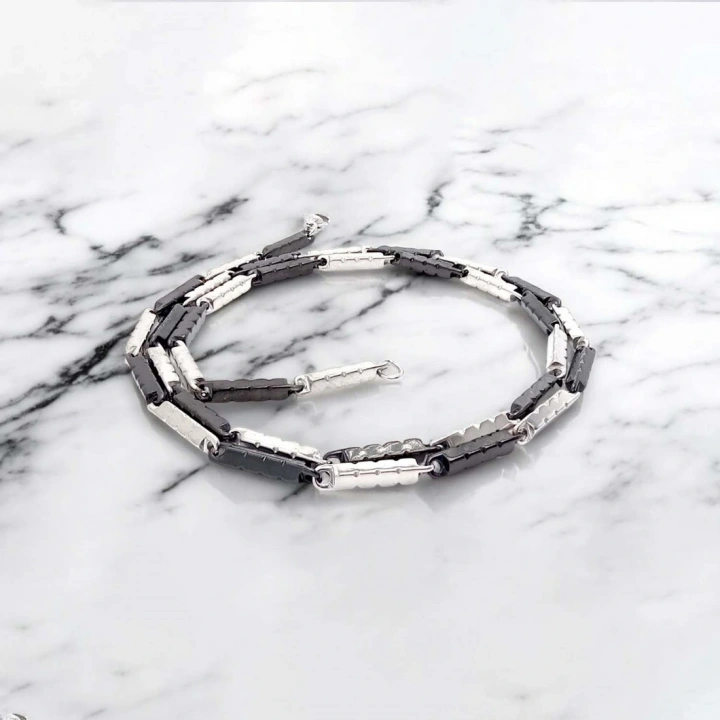 Moncuk Design Paslanmaz Erkek Çelik Kolye 335111P2D2