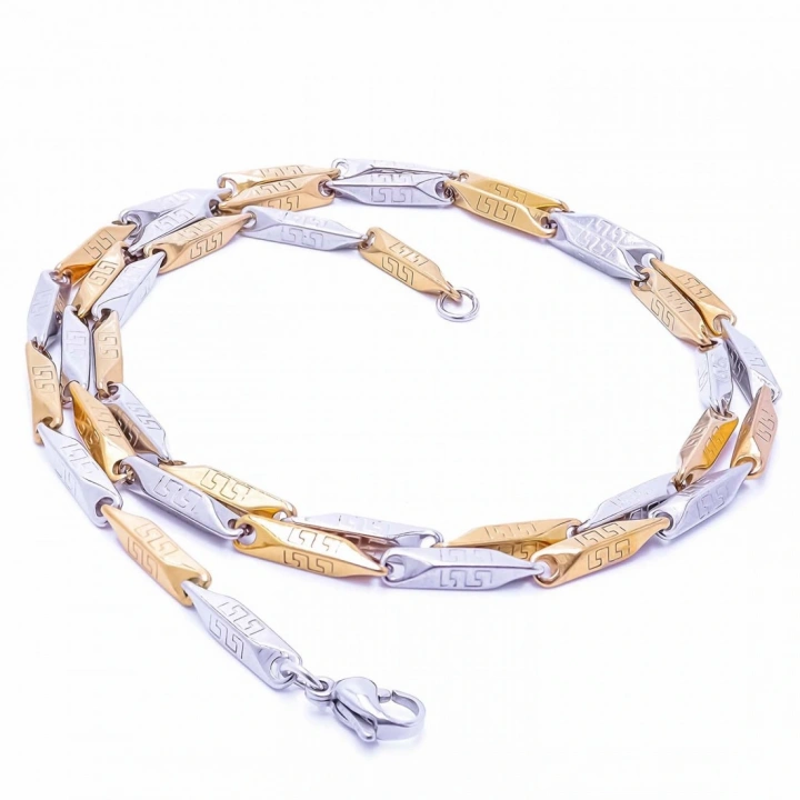 Moncuk Design Paslanmaz Erkek Çelik Kolye 335111P2D3