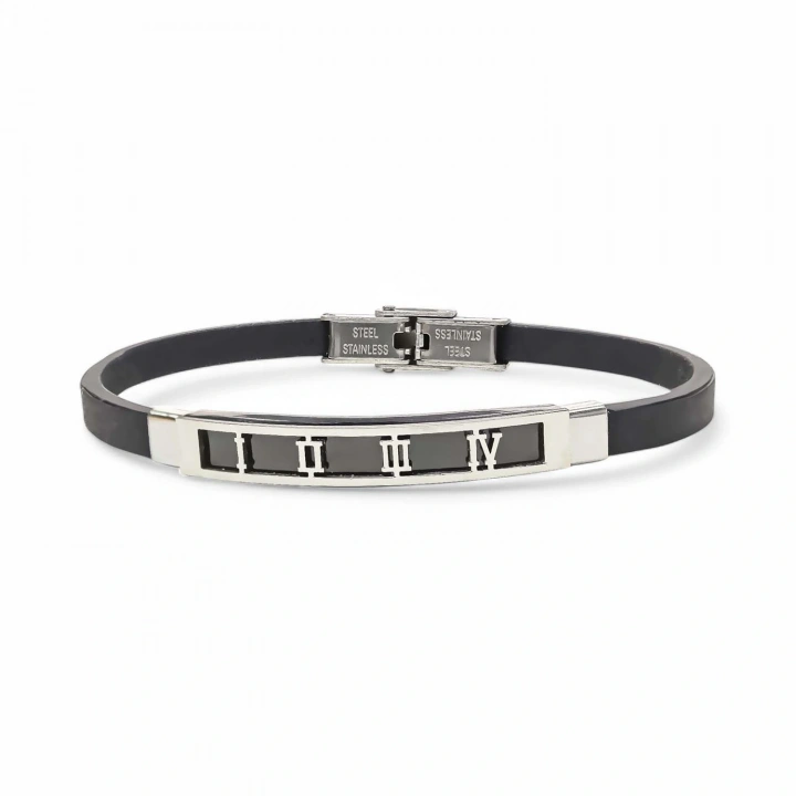 Moncuk Design Roma Rakam Desenli Çelik Bileklik 3351SCB005