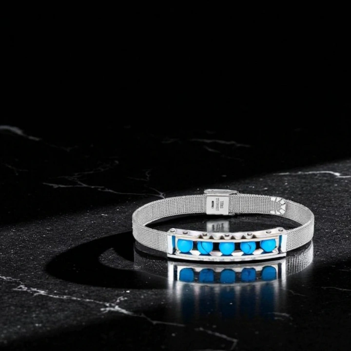 Moncuk Design Turkuaz Taş Ve Paslanmaz Çelik Bileklik 33512B23D3