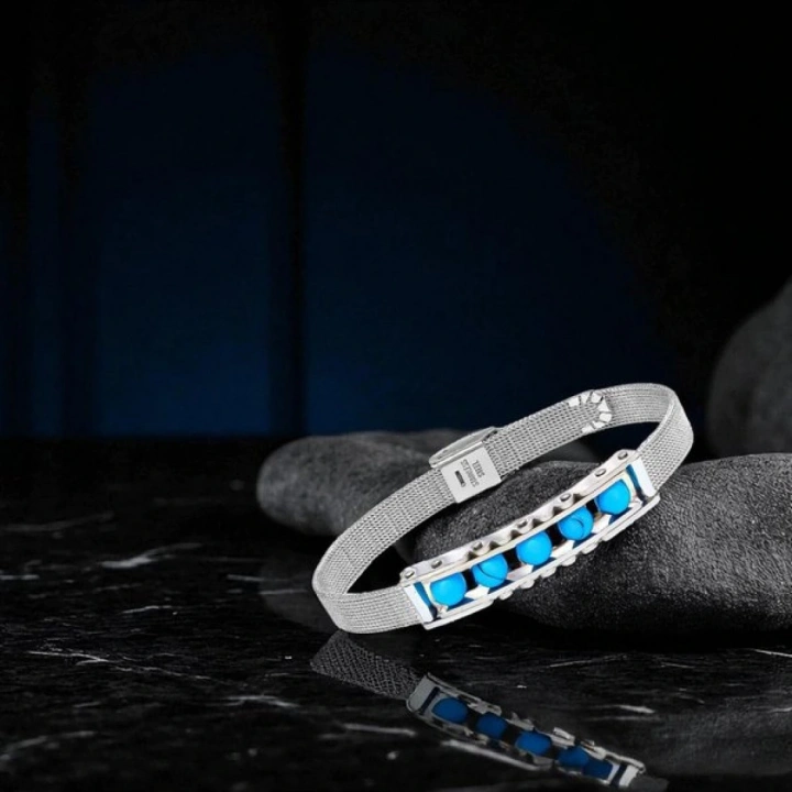 Moncuk Design Turkuaz Taş Ve Paslanmaz Çelik Bileklik 33512B23D3