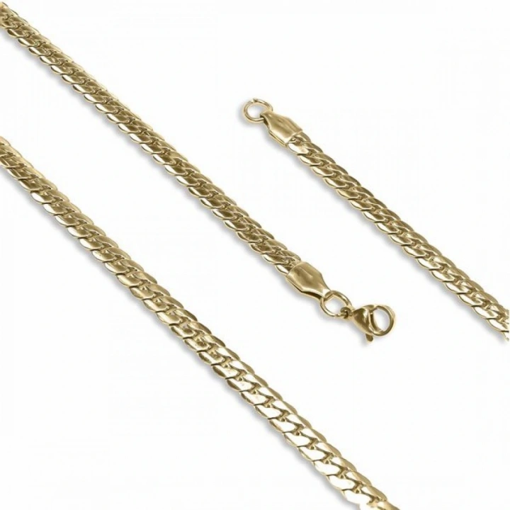 Moncuk Design Yassı Yılan Sırtı Çelik Kolye 1.2Mm X 4Mm 3351CEK039