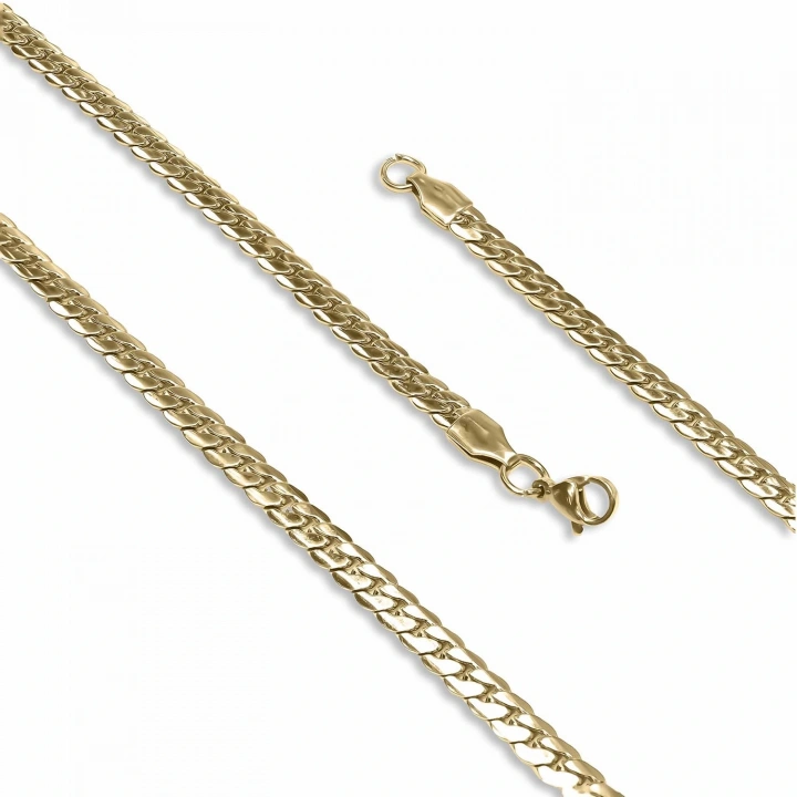 Moncuk Design Yassı Yılan Sırtı Çelik Kolye 1.2Mm X 4Mm 3351CEK039