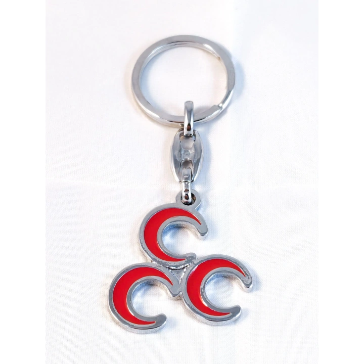 Üç Hilalli Metal Anahtarlık