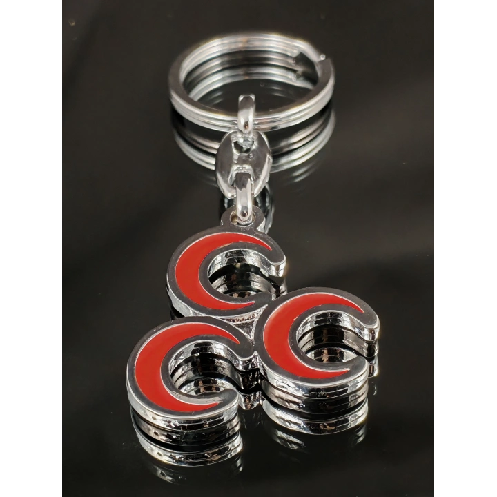 Üç Hilalli Metal Anahtarlık