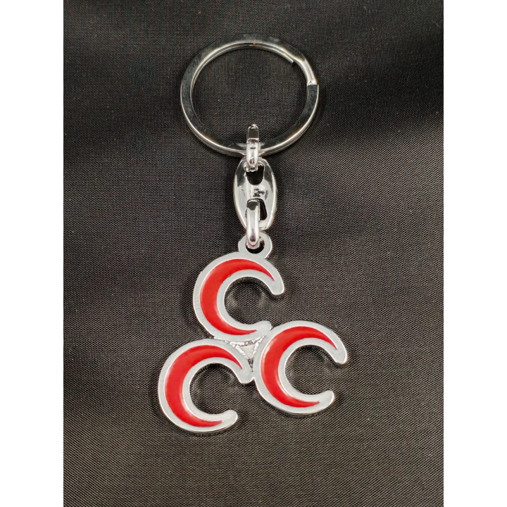 Üç Hilalli Metal Anahtarlık