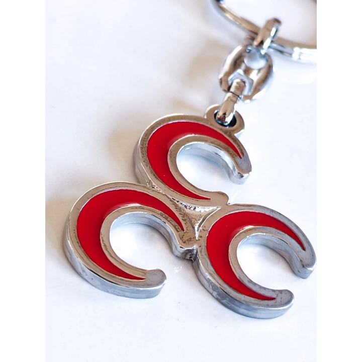 Üç Hilalli Metal Anahtarlık