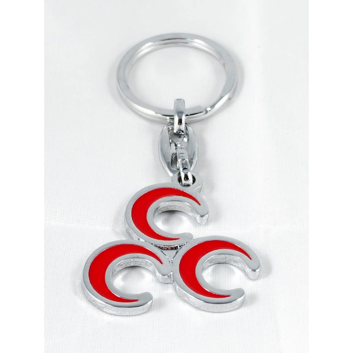 Üç Hilalli Metal Anahtarlık