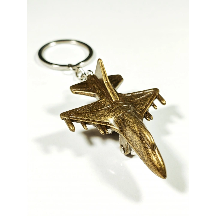 Savaş Uçağı Metal Anahtarlık