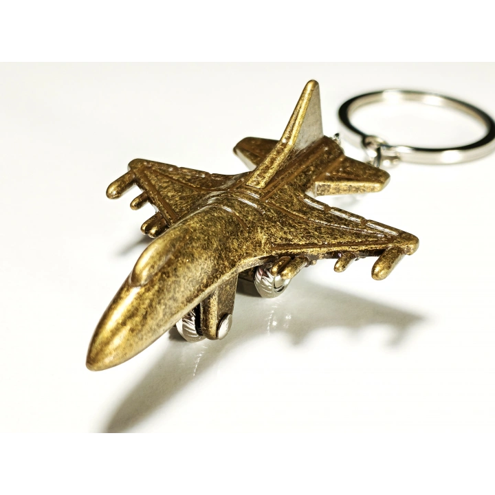 Savaş Uçağı Metal Anahtarlık
