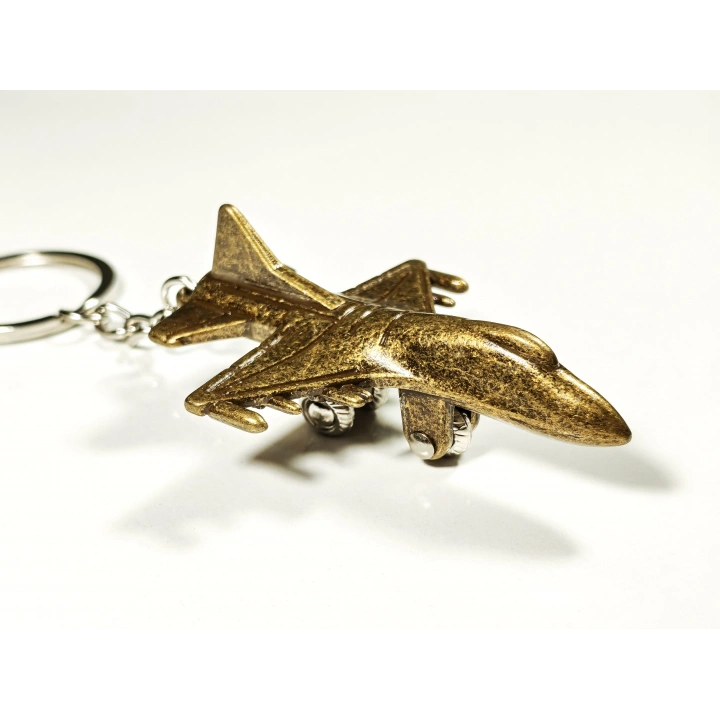 Savaş Uçağı Metal Anahtarlık