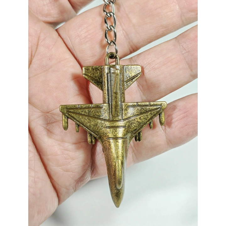 Savaş Uçağı Metal Anahtarlık