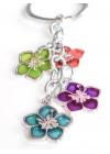 5 Yapraklı Yonca Karışık Renk Metal Anahtarlık
