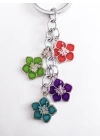 5 Yapraklı Yonca Karışık Renk Metal Anahtarlık