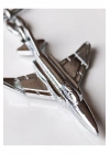 Gümüş Renkli Metal Uçak Anahtarlık
