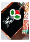 Uzaylı Figürlü Metal Anahtarlık