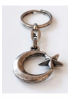 Ay Yıldızlı Hacimli Metal anahtarlık