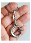 Ay Yıldızlı Hacimli Metal anahtarlık
