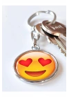 Sarı Gülen Surat Emojili Anahtarlık
