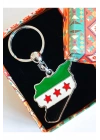 Filistin Bayraklı Metal Anahtarlık