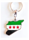 Filistin Bayraklı Metal Anahtarlık